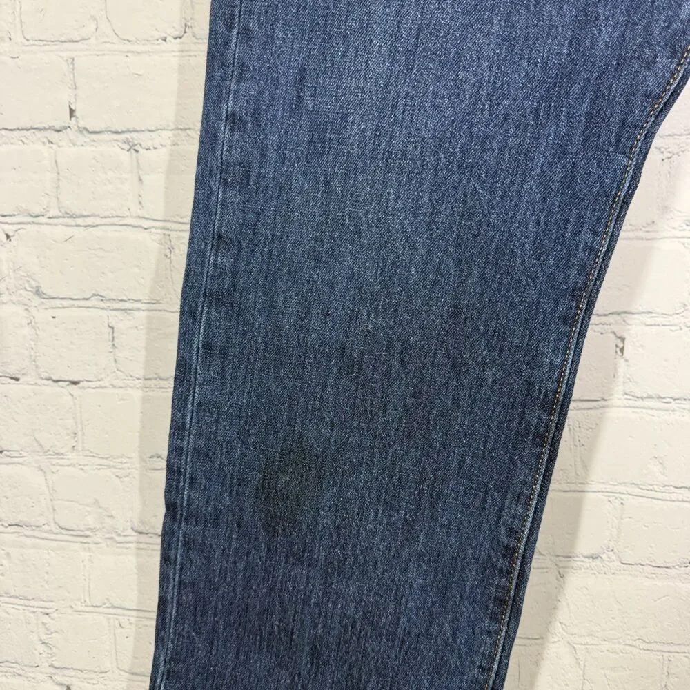 Levis 501 Jeans Men 36x32 Button Fly Denim Blue Dark Wash Cotton Measure 36X30.5